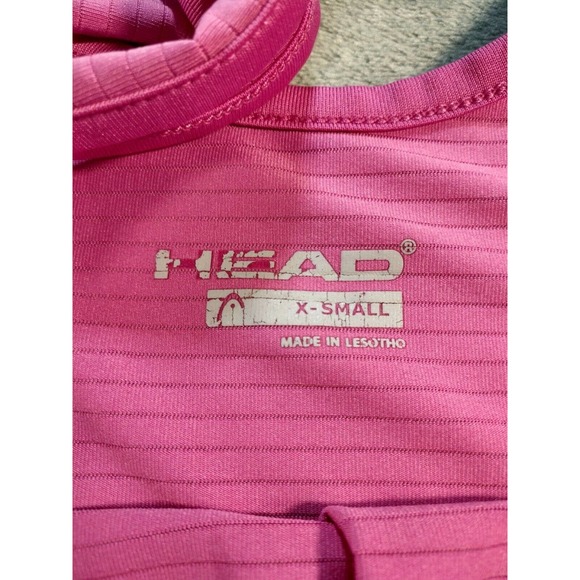 HEAD Ladies Active Tops Pair Sm & Xsm Pink Coral Tank Racer Back - Picture 3 of 12